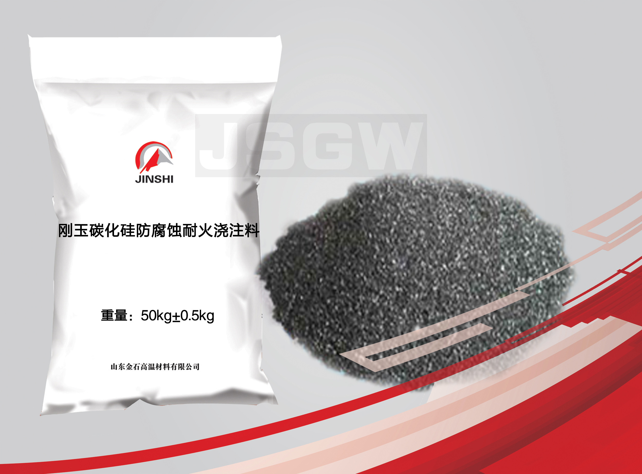 剛玉耐火澆注料